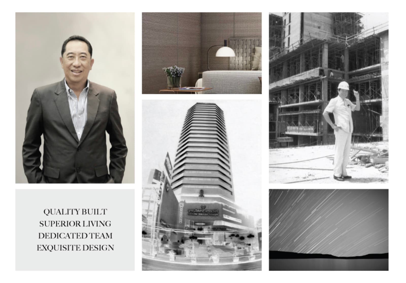 Charn Issara projects collage